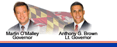 Governor Martin O'Marley and Lt. Governor Anthony Brown